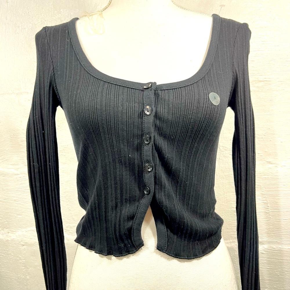 AEROPOSTALE RIBBED CROPPED CARDIGAN NEW WITH TAG (233)